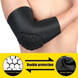 Manga de compressão para cotovelo e cotovelo, manga de compressão para esportes, braço, antebraço, suporte cinta, alveolar, basquete, 1 parte - Image 2