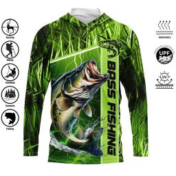 Camisa masculina de pesca manga longa, camisa performance, tops secagem rápida, vestuário respirável, proteção UV, UPF 50 Plus, 2022 - Image 2