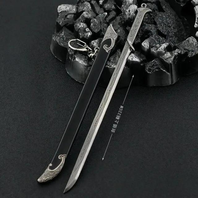 Espada Earendil Aragorn II Narthil 1:6 - Modelo de Arma de Metal Colecionável para Decoração 22cm