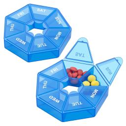 7 grades caso pílula de plástico 7 dias caixa de doces armazenamento portátil tablet titular organizador viagem dispensador recipiente - Image 1