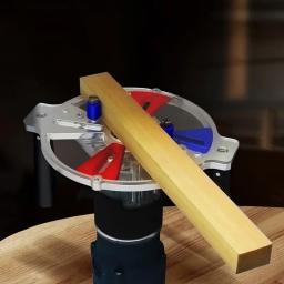 Carpintaria máquina de corte fresagem slot de cabeça para baixo guia apoio gravura corte buraco base chanfradura universalmente base - Image 3