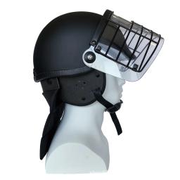 Capacete anti-motim com malha de aço, capa protetora, capacete tático, estilo americano - Image 2