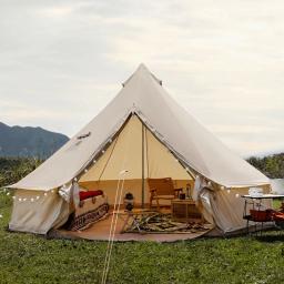 Barracas de lona ao ar livre de quatro estações com fogão a lenha barraca de acampamento cúpula para barracas de yurt de glamping de luxo - Image 1