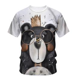 Camiseta estampada em 3D de abelha masculina, blusa gola O, manga curta, gola O, solta, tendência Hip Hop, moda neutra, animal, qualidade, bonito, verão - Image 6