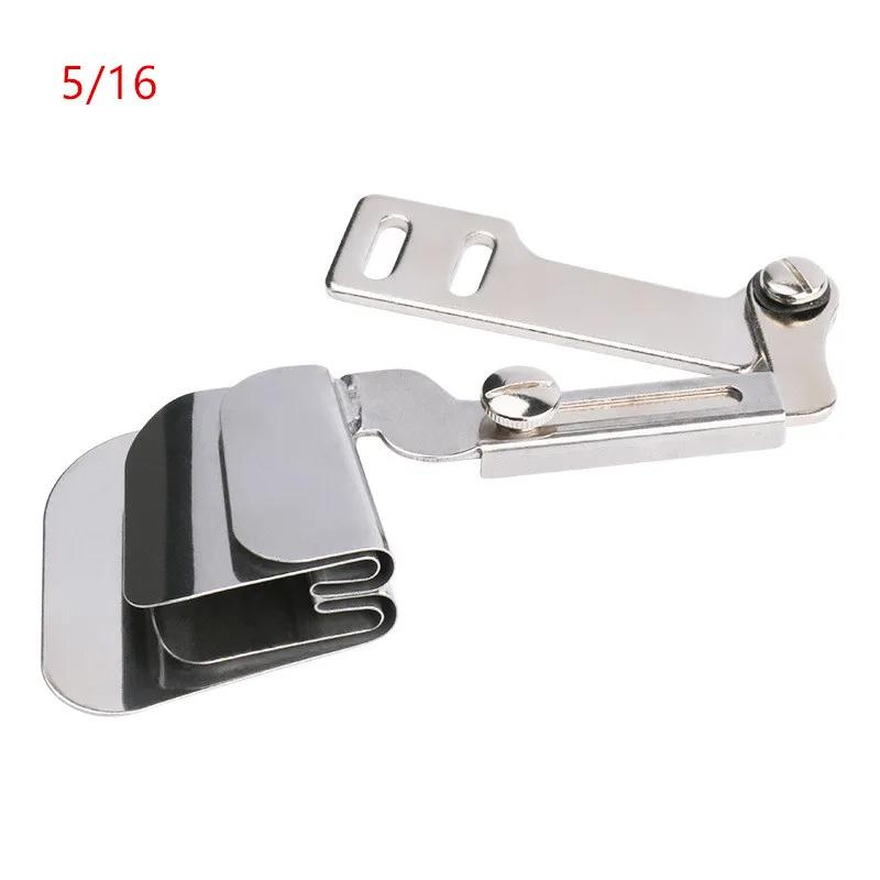 Dupla camada costura curling dispositivo, Quilting Patchwork ferramentas para dobrar Hemming Crimper, máquina de costura industrial, carro plano - Image 1