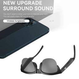 Esportes ao ar livre óculos polarizados, óculos inteligentes, chamada Bluetooth, assistente de voz ouvir música óculos - Image 5