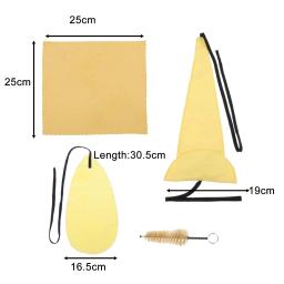 Saxofone Cleaning Cloth Set, Acessório para Trompete Flauta Clarinete - Image 6