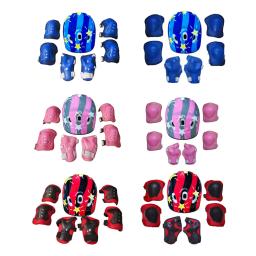 Conjunto de equipamentos de proteção para patins, capacete de segurança para proteção do pulso, cotoveleira, joelheiras para ciclismo, esqui, skate, scooter - Image 5