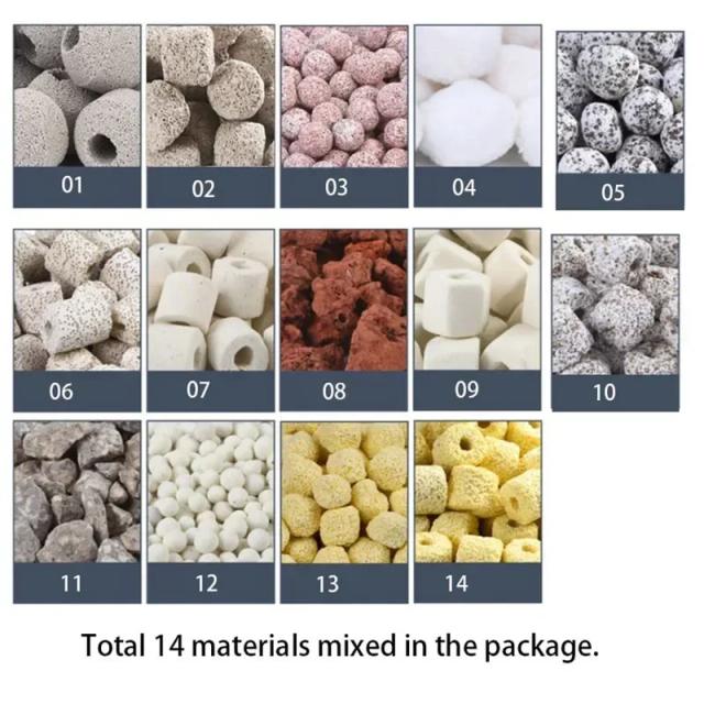 Bio Bolas Eficazes para Aquário - Mídia Filtrante Bioquímica em Várias Quantidades e Tipos
