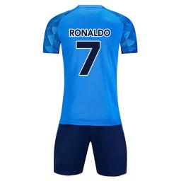 3-Piece Futebol Jerseys Set para Crianças, Juventude Camisas e Shorts, Uniformes De Treinamento - Image 3