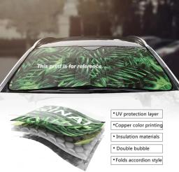 Pára-brisa personalizado do carro Sun Shade, Sombrinha Universal Fit - Image 3