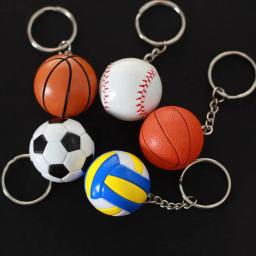 Titular presentes de vôlei para jogadores chaveiro criativo voleibol chaveiro esporte chaveiro saco do carro bola beisebol chaveiro - Image 2