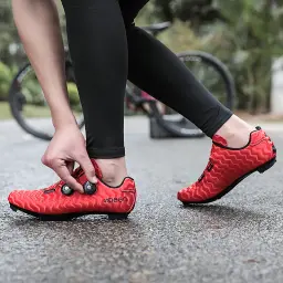 Sapatos ultraleves de ciclismo fivela dupla para homens, calçados esportivos profissionais, corrida de estrada, MTB, mountain bike lock - Image 4