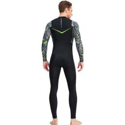 Protetor solar fino roupa de banho surf mergulho terno upf50 + manga longa uma peça wetsuit masculino mergulho subaquático maiô - Image 6