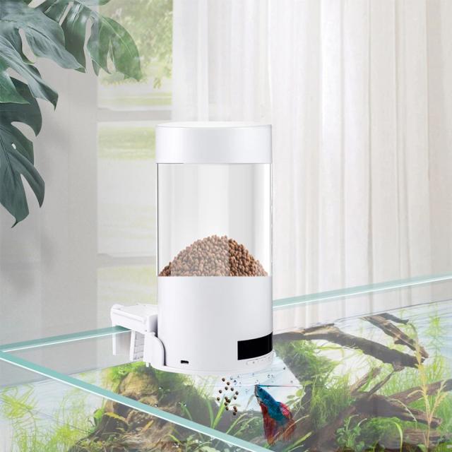 Alimentador automático digital para aquários com temporizador e dispenser portátil para peixes