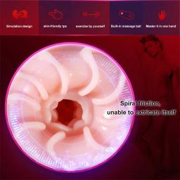 Poderoso vibrador vaginal para homens, sexo oral, suprimentos de masturbação, brinquedos sexuais nus para um casal, copo de carne, bunda grande, vibrador para - Image 1