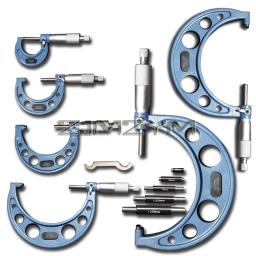 Ferramenta De Medição De Alta Precisão, Chave De Diâmetro Externo, Conjunto De Micrômetros, Liga De Rolamento, 0-6 ", 0-150mm, 6Pcs - Image 1