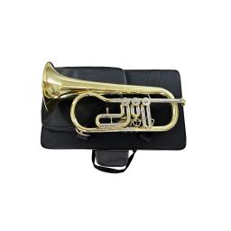 SEASOUND-profissional BB Tom Flugelhorn, giratório pistão latão trompete, instrumento de sopro, superfície do ouro, JYFG411, OEM - Image 3