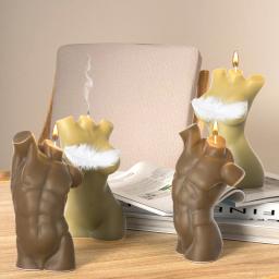 Masculino e Feminino Corpo Vela Silicone Mold, Forma de gesso, Escultura Arte, Aromaterapia Gesso, Decoração Home, Handmade Presente - Image 5