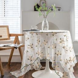 Toalha de mesa bolo fotografia fundo adereços decorar branco retangular quadrado rendas bordado mesa pano para festa aniversário - Image 1