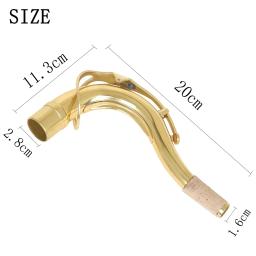 Sax Bent Neck para Saxofone Alto Tenor, Bent Neck com madeira macia, latão, Wind Instrument Acessórios, Sax Parts, High-End Carton - Image 6