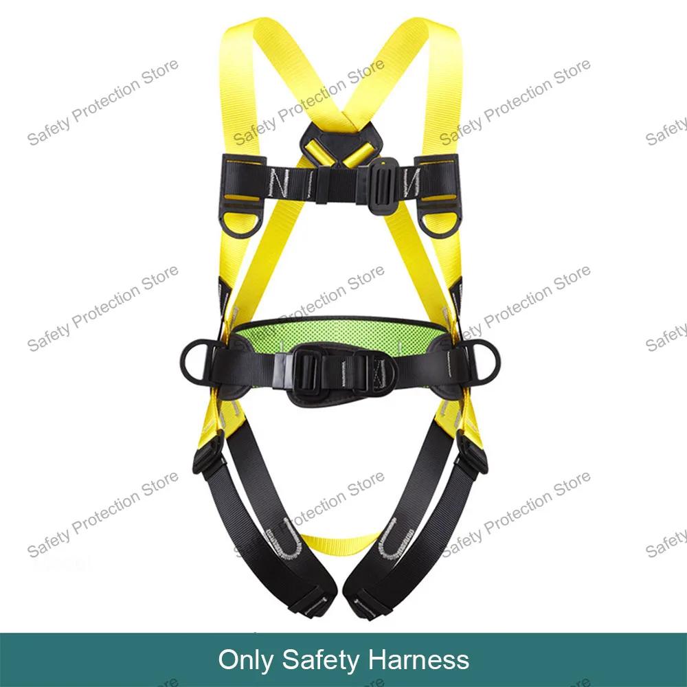 High Altitude Work Safety Harness, Cinto De Segurança De Corpo Inteiro, Escalada Ao Ar Livre, Equipamento De Proteção De Construção, Corda, 5 Pontos - Image 1