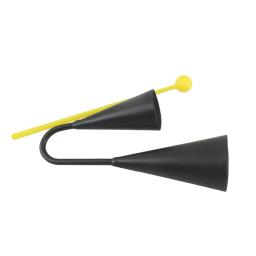 YOUZI do tradicional Agogo Bell com bastão, instrumento de percussão portátil com bastão para reunião familiar, dois tons - Image 6