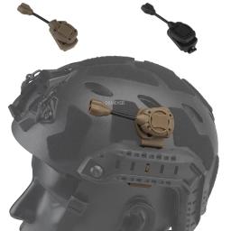 Capacete tático interruptor de luz sistema iluminação pessoal lâmpada carga ao ar livre caça tiro wargame capacetes 3 modos ir lâmpada laser - Image 1