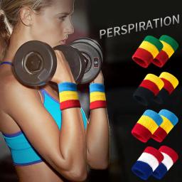 Bracetop-suporte de pulso, 1 par, para esportes, tênis, basquete, fitness, faixa de suor, toalha, pulseira, protetor - Image 2