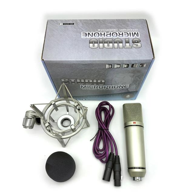 Microfone Condensador Profissional para Estúdio e Streaming - Captação Clara e Direta