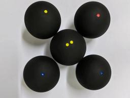 Double Yellow Point Squash Bolas, Borracha, Raquete, Treinamento de Velocidade, Pontos, 1Pc, 2Pcs - Image 1