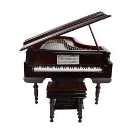 LOOK Mini Piano Miniatura Piano de cauda Modelo, Réplica Montagem, Coleção de Instrumentos, Ornamentos Decorativos, Display sem Som - Image 5