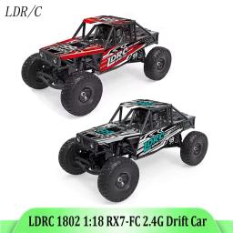 Ldrc ld18499 1:18 4x4 4wd rc carro de brinquedo de escalada de controle remoto modelo de veículo para meninos presente fora de estrada carro de brinquedo em escala capaz - Image 2
