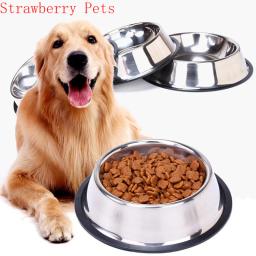 Recipiente De Armazenamento De Alimentos Para Animais De Estimação De Aço Inoxidável Tigela De Cachorro Garrafa De Água Prato Alimentador Para Cães Pequenos e Grandes e Gatos - Image 6