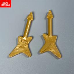 MOC-Blocos de Construção de Instrumentos Musicais para Crianças, Tijolos de Chifre Suona, Música, Cantor, Saxofone, Bass Figure, Brinquedos Educativos para Meninas - Image 6