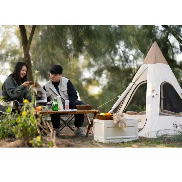 Acampamento ao Ar Livre: Tenda Portátil Ultraleve e Impermeável para Glamping, Festas em Família e Caminhadas na Natureza para 2 Pessoas