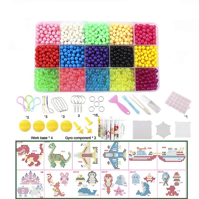 Montessori DIY Contas Jogos Dinossauro Quebra-Cabeças Conjunto 5mm Menino Criança Brinquedo Menina Presente 3-10 Anos
