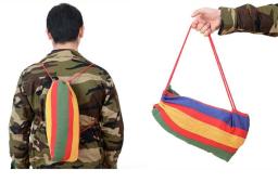 Anti-Rollover Hammock para acampamento ao ar livre, lona espessa, paraquedas, móveis de malha, cama pendurada no quintal - Image 5