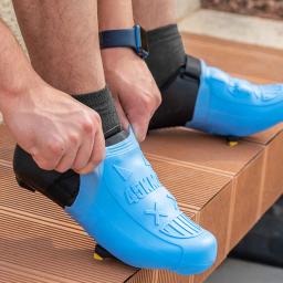 ROCKBROS Tampa Da Sapata Impermeável, Silicone Ciclismo Overshoes, Bicicleta Pé Toe Covers, Resistente ao Desgaste MTB Road Bike Bloqueio Protector - Image 5