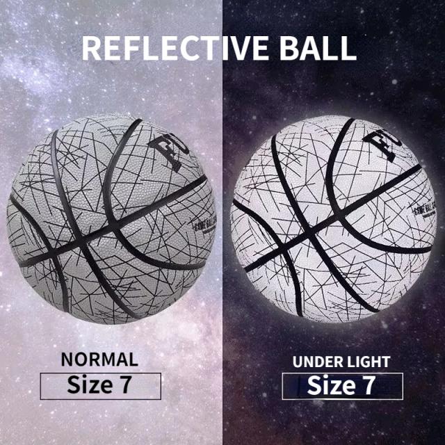 Venda Imperdível: Bola de Basquete Tamanho 7 com Design Reflexivo e Brilhante para Uso Interno e Externo