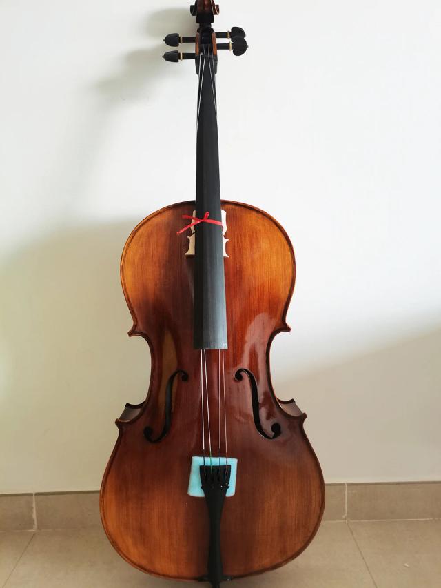Violoncelo 4/4 Artesanal de Madeira Maciça em Maple - Qualidade Superior para Iniciantes e Profissionais