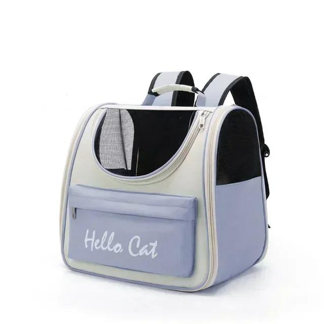 Saco portátil respirável para animais de estimação, Mochila de viagem ao ar livre, Saco transparente para gatos e cães pequenos - Image 4