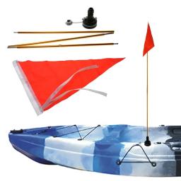 Bandeira de segurança para caiaque, canoas, placas de remo, barco de pesca, bandeira dobrável - Image 1