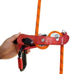 Descender escalada profissional, auto-freio, Stop Rope Clamp, Grab Rescue, Outdoor Rock Escalada, Rapel Acessórios, 180kg - Image 1