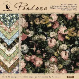 Impressão colorida Scrapbooking Pacotes de Papel, DIY Decopatch Papel, Cartão Making, Scrapbook Artes Artesanato Suprimentos, 6 "x 6", 12 Folhas - Image 5