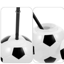 Futebol Ball Cup com canudos e tampas, Copo reutilizável, Copa do esporte infantil, Tema de futebol, Fontes do partido de aniversário, Meninos Presentes Favor, 4-30Pcs - Image 4