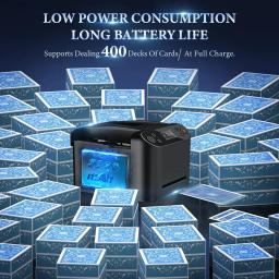 360 °   Máquina rotativa automática de revendedor de cartas 2 em 1, ferramenta de negociação de embaralhamento de cartas, dispositivo de pôquer para festa em casa - Image 4