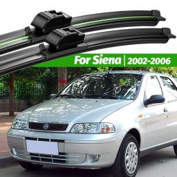Lâminas do limpador do pára-brisa dianteiro para Fiat Strada, acessórios da janela, 2003, 2004, 2005, 2002, 2006, 2pcs - Image 1