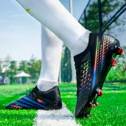 Sapatilhas de futebol baixo masculinas, botas de futebol profissional, chuteiras antiderrapantes, tênis de grama adulto e infantil, TF durável, FG, novas - Image 3