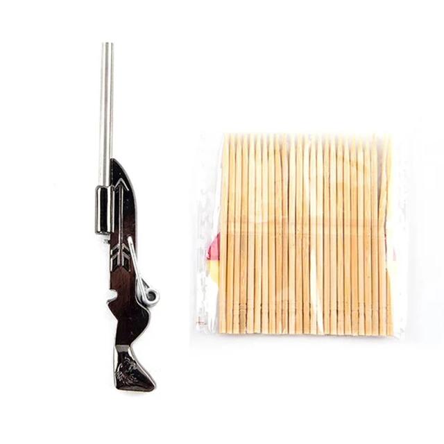 Brinquedo Engraçado Mini Arma de Dente: Divertido Jogo de Caça Tiro e Descompressão ao Ar Livre